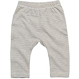 (ベイビーバグズ) Babybugz ベビー・赤ちゃん用 ボーダー柄 レギンス パンツ (12-18ヶ月) (ホワイト/ヘザー)