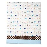 《Zoo》ベビー掛カバー【日本製】 (サックス)