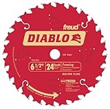 Diablo d0624 X 6 – 1 / 2 " 24t diablotm Circular Saw Framingブレード