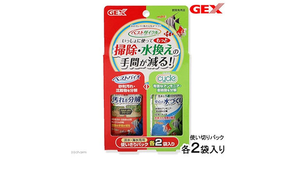 Amazon Gex ベストサイクル 使い切りパック ベストバイオ サイクル バクテリア ペット用品 通販