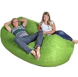 SLACKER sack 8-Feet Biggest Foam Microsuede Beanbag Lounger, Lime [並行輸入品]