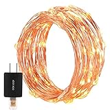 Starry String Light, Oak Leaf 39.37ft 120LED USB Party String Lights With Power Adapter for Seasonal
