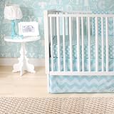 New Arrivals Zig Zag Baby 2 Piece Crib Bedding Set, Aqua by New Arrivals