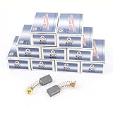 uxcell カーボンブラシ　電気モーター　電動工具の交換 15mm x 10mm x 5mm 10 ペア