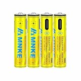 4PCS AAA充電式リチウム電池1.5V 900mWh高容量1000サイクル以上超長持ち耐久サイクルType-Cケーブル付き4本セット