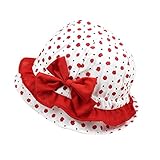 （サクララ）Sakulala ベビー 赤ちゃん 日焼け 日よけ 帽子 キャップ 子ども 幼児 女の子 日差し UV コットン 綿 つば 付き お出かけ 紫外線 防止 リボン