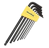 WorkShop 82528RP Long Arm Ball Hex Key Wrench Set, 7-Piece [並行輸入品]