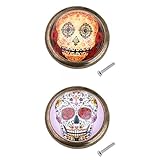 SunniMix 2個　ビンテージ　ラウンド　ドア　戸棚　引出し　ドレッサー　キャビネット　ハンドル　ノブ　プル　耐久性　実用性　全3種選べる - #3