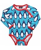 北欧ベビー服 長袖 ロンパース ボディスーツ オーガニックコットン 秋冬 ラグランMaxomorra マクソモーラ Penguin ペンギン (62/68)