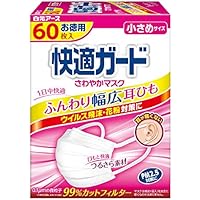 (PM2.5対応)快適ガードさわやかマスク 小さめサイズ 60枚入