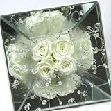 【ギフト】暗闇で光るバラ　プリザーブドアレンジ　[ルミスクエア]