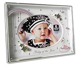 Cupecoy Design Metal Baby of the Year Photo Frame Girls by Cupecoy