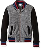Splendid Little Boys' Toddler Long Sleeve Varsity Jacket Charcoal Grey Heather 3T [並行輸入品]