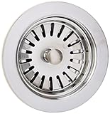 Jaclo 2807-sc調節可能なLutz Sink Strainerキッチン、洗面台、サテン、サテンクローム