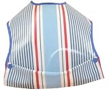 Cornish Daisy Red White and Blue Striped Pod Feeding Bib by Cornish Daisy