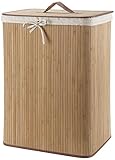 Compactor スクエア 折り畳み式 竹製ランドリーバスケットRAN5217