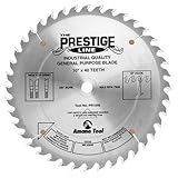 Amana Tool PR1040 10-Inch by 40-Tooth 5/8-Inch Prestige General Purpose ATB Bore Saw Blade [並行輸入品]
