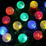 ソーラーLEDストリングライト、屋外装飾ライト、防水ガーデンライト、ガーデンホームウェディングパーティー用クリスマスハロウィン30 Led / 6m (色 : Four colors, サイズ : 6