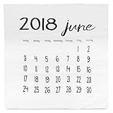 モダンバーラップ Modern Burlap おくるみ 1枚 オーガニック コットン モスリン スワドル ブランケット カレンダー JUNE 2018