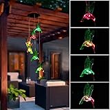 M&T TECH 風鈴ライト イルミネーションライト ガーデンライト ソーラーパネル搭載 LEDライト 庭園灯 家/玄関前/喫茶店/パーティー/夜の庭園を飾り 防水 色が自動変更 夜間自動点灯 (ハチ