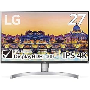 LG モニター ディスプレイ 27UL650-W 27インチ/4K/DisplayHDR400/FreeSync/IPS非光沢/HDMI×2、DisplayPort/高さ調節、ピボット対応