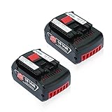 efluky 2Pack 3.0Ah 18V Power Tools Li-ion Replacement Battery for Bosch BAT609 BAT609G BAT618 BAT618