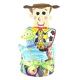おむつケーキ トイストーリー ウッディ バズライトイヤー 2段 出産祝い ベビーギフト タオル ぬいぐるみ toystory1_2