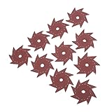 10枚入り サンドペーパー サンダー用 サンディングディスク 二重層 八面体 研磨工具 240#