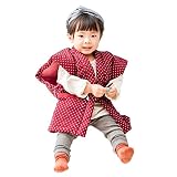 はんてん 子供 袖なし 久留米 90 100 半纏 ポンチョ 日本製 男の子 女の子 兼用 子供用 ちゃんちゃんこ 中綿 (90, 刺し子 赤×白)