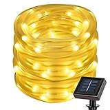 LED ガーデン イルミネーション ソーラー ロープライト 全長 12m 100 灯 防水