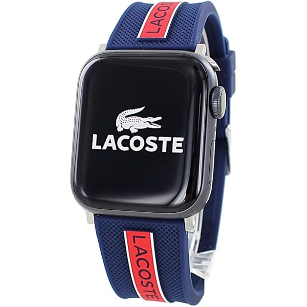 LACOSTE - ☆新品　LACOSTE　アップルウォッチ専用ベルト　2050016 Amazon.co.jp: [ラコステ] アップルウォッチ ラバー42mm 44mm