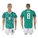 wisionメンズ2018 World Cup Germany National # 8 Away Soccer Jersey (グリーン) M グリーン