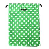 ハンナフラ(Hanna Hula) 消臭巾着 Lサイズ ポルカグリーン