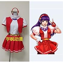 アテナコスプレ衣装●KOF98' Amazon.co.jp: KOF 麻宮アテナ ドレス コスプレ衣装 風 靴と