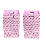 Modern Littles Organization Bundle-2 Laundry Bins Rose Chevron [並行輸入品]