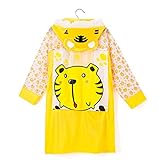 Cute Minorキッズ こども 用 レインコート 雨 (XL, トラ)