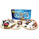 CHILDREAM 70個木製地雷トラックAssembled Kids ' Toys