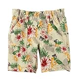 ダブルB(mikihouse) トロピカル柄６分丈パンツ（62-3112-979） 100cm ベージュ（09）