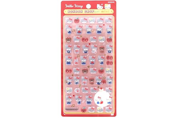 サンリオ(SANRIO) ボンボンドロップシール ミニ mini ハローキティ レッド 032085