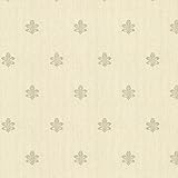 Mirage 2601-20850 Bolton Fleur De Lis Wallpaper, Light Green [並行輸入品]