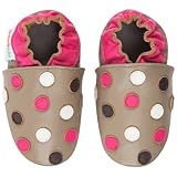 モモ ベビー 乳児/幼児用ドット柄 ソフト ソール レザー シューズ ネイビー 18-24 ヶ月/米国幼児用サイズ6-7 M (インポート)
