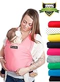 LIFETIME GUARANTEE - CuddleBug Baby Wrap Carrier - Pink Baby Wrap - Free Shipping - ALL NATURAL BABY