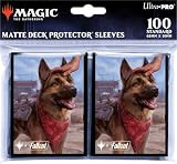 Ultra PRO - Fallout 100ct Deck Protector® スリーブ - ドッグミート、エバーロイヤル- マジック:ザ・ギャザリング、独占的な保護コレクタブルトレーディングカードゲームアートワークスリーブパック