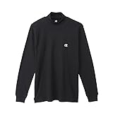 [チャンピオン] Tシャツ オープンハンガー仕様 丸胴仕様 保温 コットンブレンド ハイネックロングスリーブTシャツ CM4HW201 メンズ ブラック LL