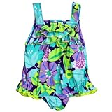 Carter's(カーターズ) フローラルラッフルスイムウェア(Purple)/女の子水着 18M(12-18ヶ月) [並行輸入品]