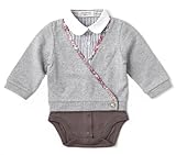 DADWAY Apparel カシュクールレイヤード風ボディ/ 80cm /グレー AP31960580