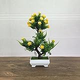 suyunyuan花Breath Blossom人工盆栽フラワー/ツリーのホームデコレーション One Size イエロー ASDFG561352898931
