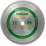 Oshlun SBW-120096 12-Inch 96 Tooth ATB Fine Finishing Saw Blade with 1-Inch Arbor [並行輸入品]