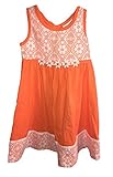 Jona MichelleベビーGirls Mixed Fabricオレンジレースドレス3t