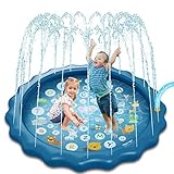 CosyLife 噴水マット プレイマット PVC 子供 プールマット 噴水おもちゃ 水遊び 芝生遊び 親子遊び 夏対策 170CM直径